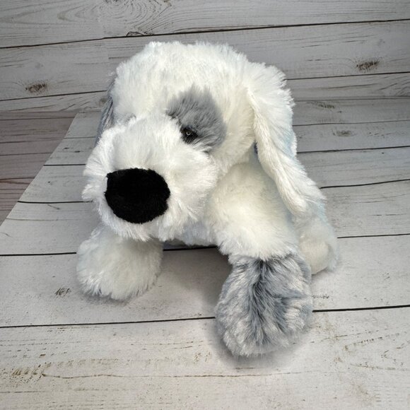 Ganz HM430 Misty Puppy Plush Gray White Dog 8" Stuffed Animal Toy Soft Cuddly - Picture 2 of 14
